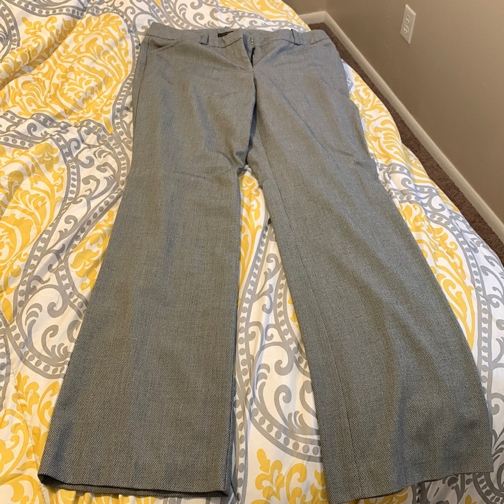 Black and white tweed pants
